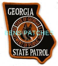 GEORGIA,GEORGIA STATE PATROL K-9 1 STATE SHAPED_wm